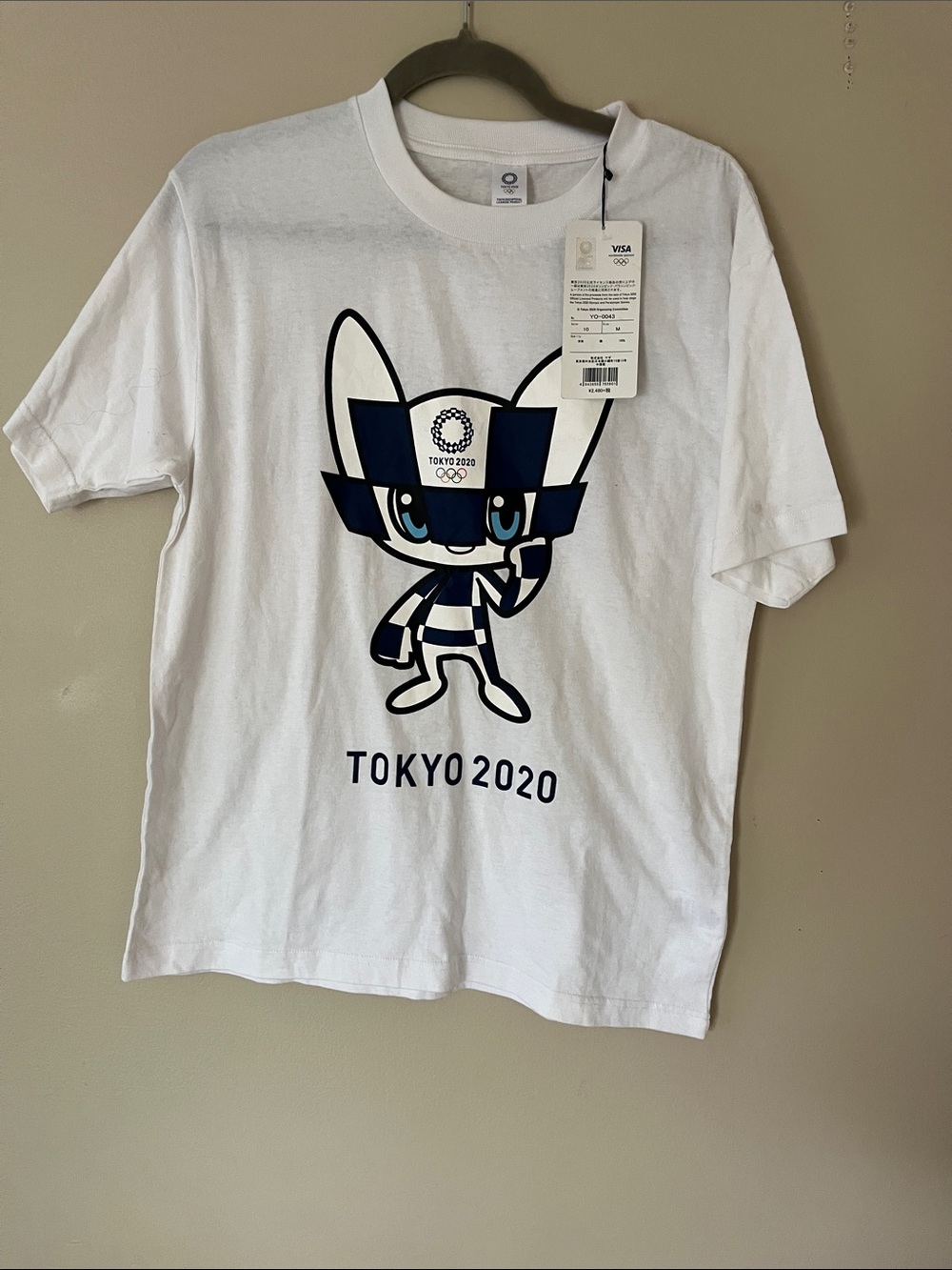 ❤️❤️❤️Tokyo 2020 Kids White Mascot Graphic Tee